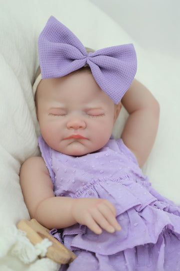 Wooroy Realistic Reborn Baby Dolls Girl - 20 Inch Lifelike Newborn Doll Real Life Weighted Soft Cloth Body With Gift Box Accesso