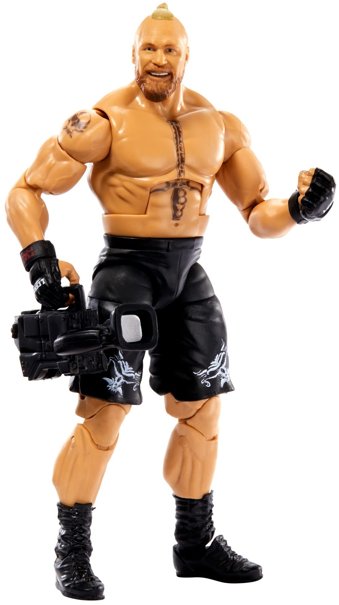 Mattel Wwe Brock Lesnar Elite Collection Action Figure, 6-Inch Posable Collectible Gift For Wwe Fans Ages 8 Years Old & Up
