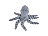 3D Printed Rocktopus, The Rock, Articulated Fidget, Octopus, Stress Relief Toy, Fidget Box, ADHD Toy, Anxiety Relief Aid (Silver