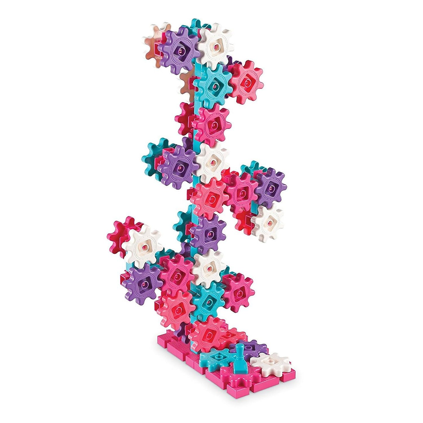 Learning Resources Gears! Gears! Gears! Deluxe Building Set Pink - 100 Pieces, Ages 3+ Stem Toys, Gears For Kids, Preschool Building Sets