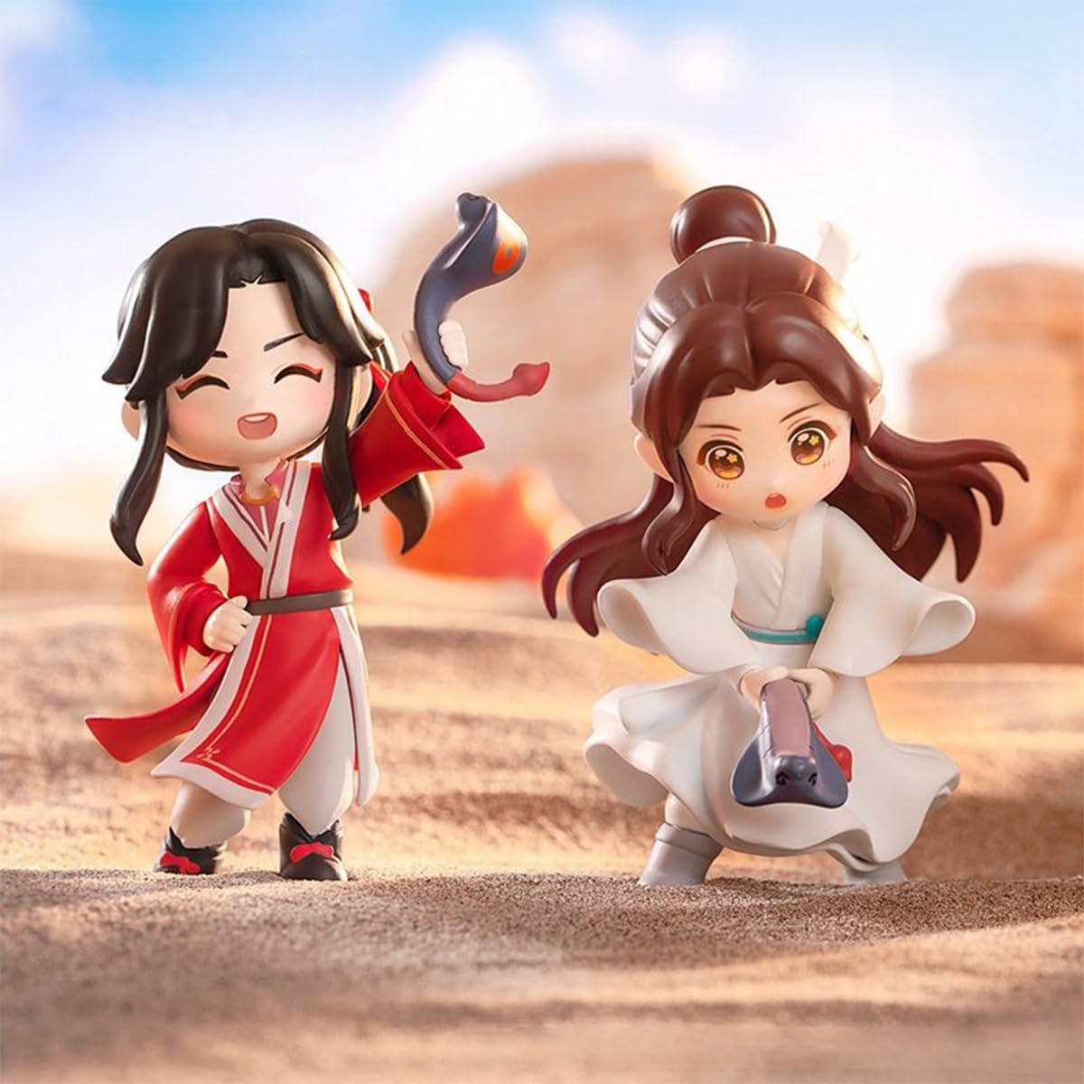 Rzahuahu Heaven Official Blessing Hua Cheng Xie Lian Chibi Figure Blind Box Anime Gift (Single (Randomized))