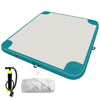 AZXRHWYGS Inflatable Floating Dock - 6x6ft PVC Water Mat for Pool & Beach, Non-Slip Surface