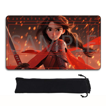 Lorcana Playmats Compatible TCG 24x14 Inches Gaming Mat, Non-Slip Rubber with Zones Play Mat and Free Storage Bag (DIS1)