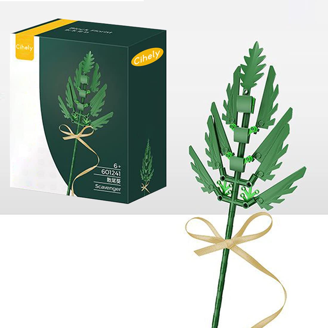 Cihely Flower Bouquet Building Blocks Kits Scavenger 601241, Artificial Flowers Building Project To Release Stress And Focus The Mind, For Birthday Gifts To Adults/Teens(100+ Pieces)