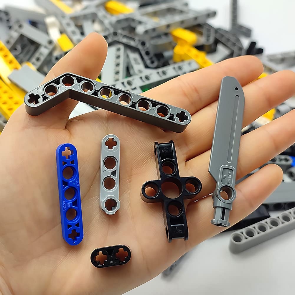 Zhx Technical Beam Set 266 Pieces - Chassis Frame Liftarm Beam Parts Piece Axles Connector For Technic Car Stem Engineering Building Brick Compatible With Major Brand Toys
