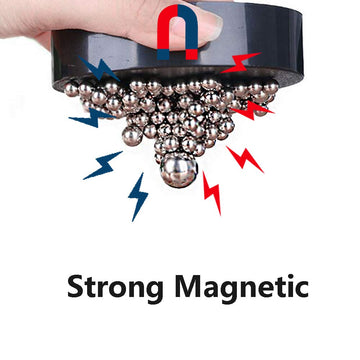 Likee Magnetic Fidget Toys Desk Decor For Stress Relief (Black-Silver)
