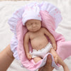 12'' Girl Micro Preemie Full Body Silicone Doll Lulu Lifelike Mini Reborn Doll Surprice Children Anti-Stress My Melody - Unpaint