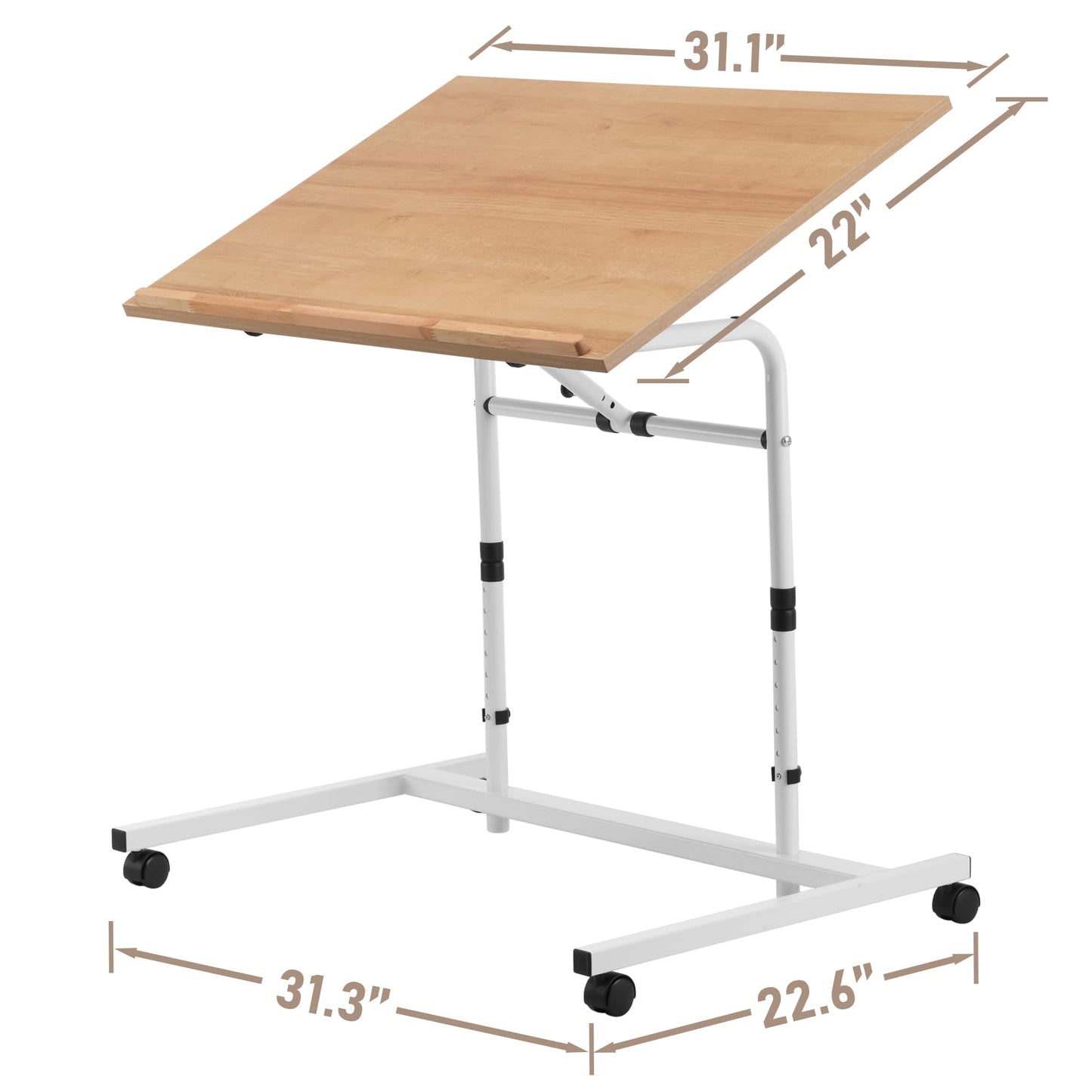 YISHAN 1000 Piece Tilting Jigsaw Puzzle Table with Legs 31.1''x22'' Angle and Height Adjustable Puzzle Board Tabletop Ideal Gift for Jigsaw Junkies