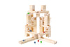 Marble Run Wood Toys, 60 Pieces Wooden Classic Ramps Track Building Construction Block Set Toys For Kids And Toddler