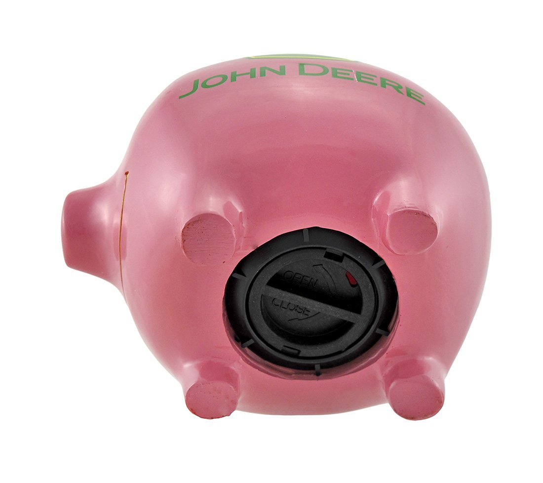 M. Cornell Importers John Deere Pink Piggy Bank
