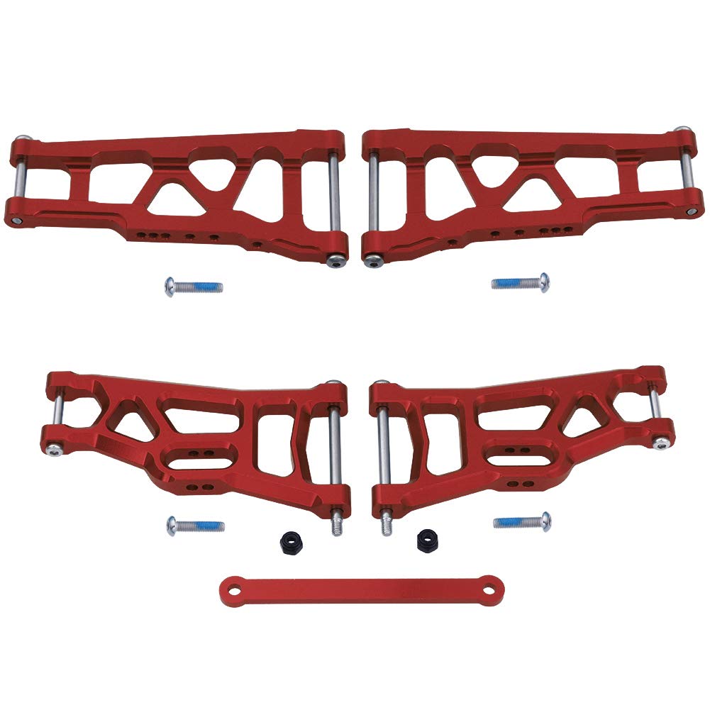 Hobbypark Front & Rear Aluminum Suspension Arms W/Tie Bar Replacement Of 3655X 3631 For Traxxas Stampede Vxl 2Wd 1/10 Upgrade Pa