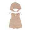 Miniland Clothes For Dolls 15'' Knitted Outfit Rompers & Bonnet - Eco, Made In Spain, Quality, Role Play, Educational