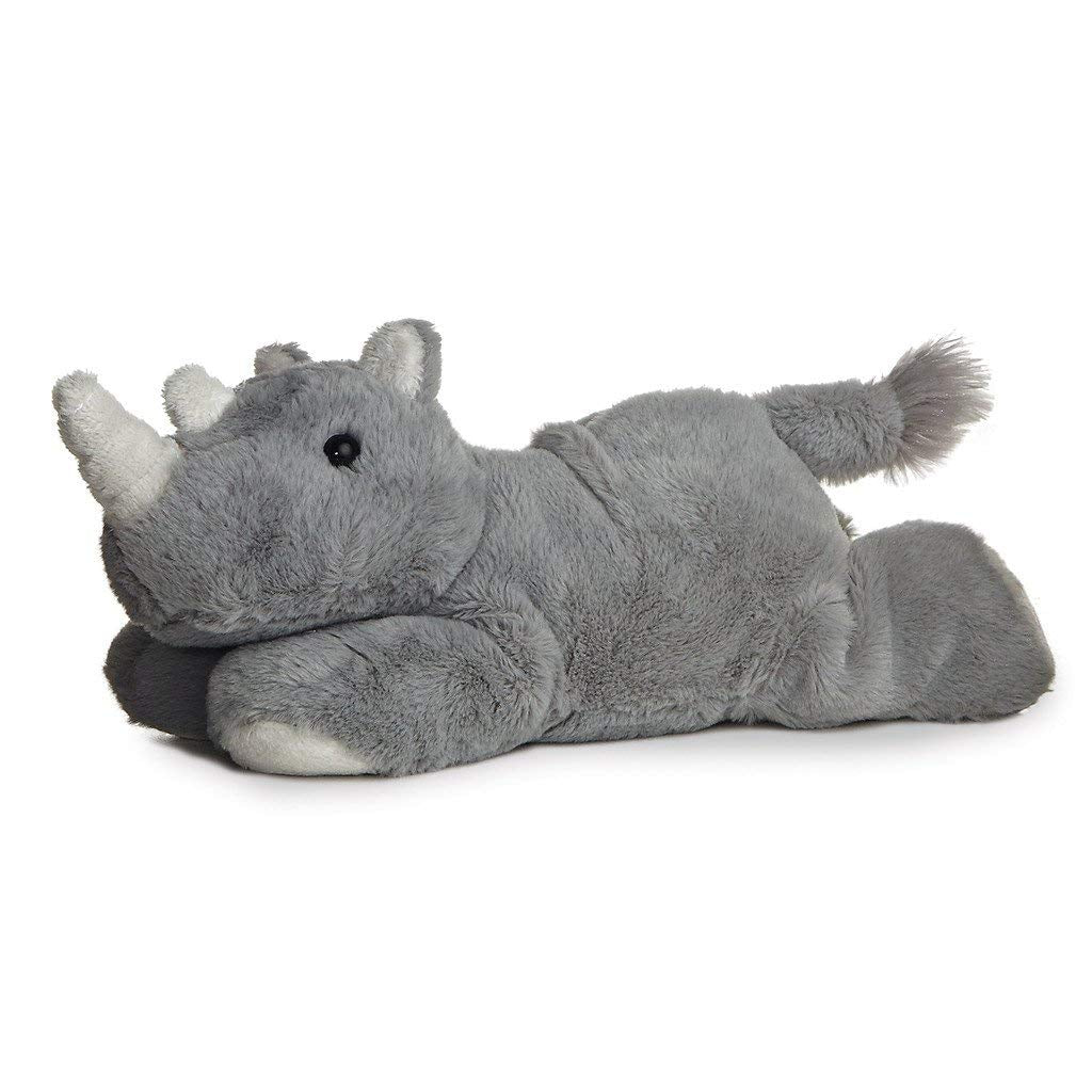 Aurora Howard Hippo Zany Zebra Rhino Mini Flopsie 8' Bundle