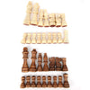 Wooden Chess Pieces,32Pcs Handmade Standard International Staunton Chess Pieces Only Complete Spare Replacement Pieces Interacti