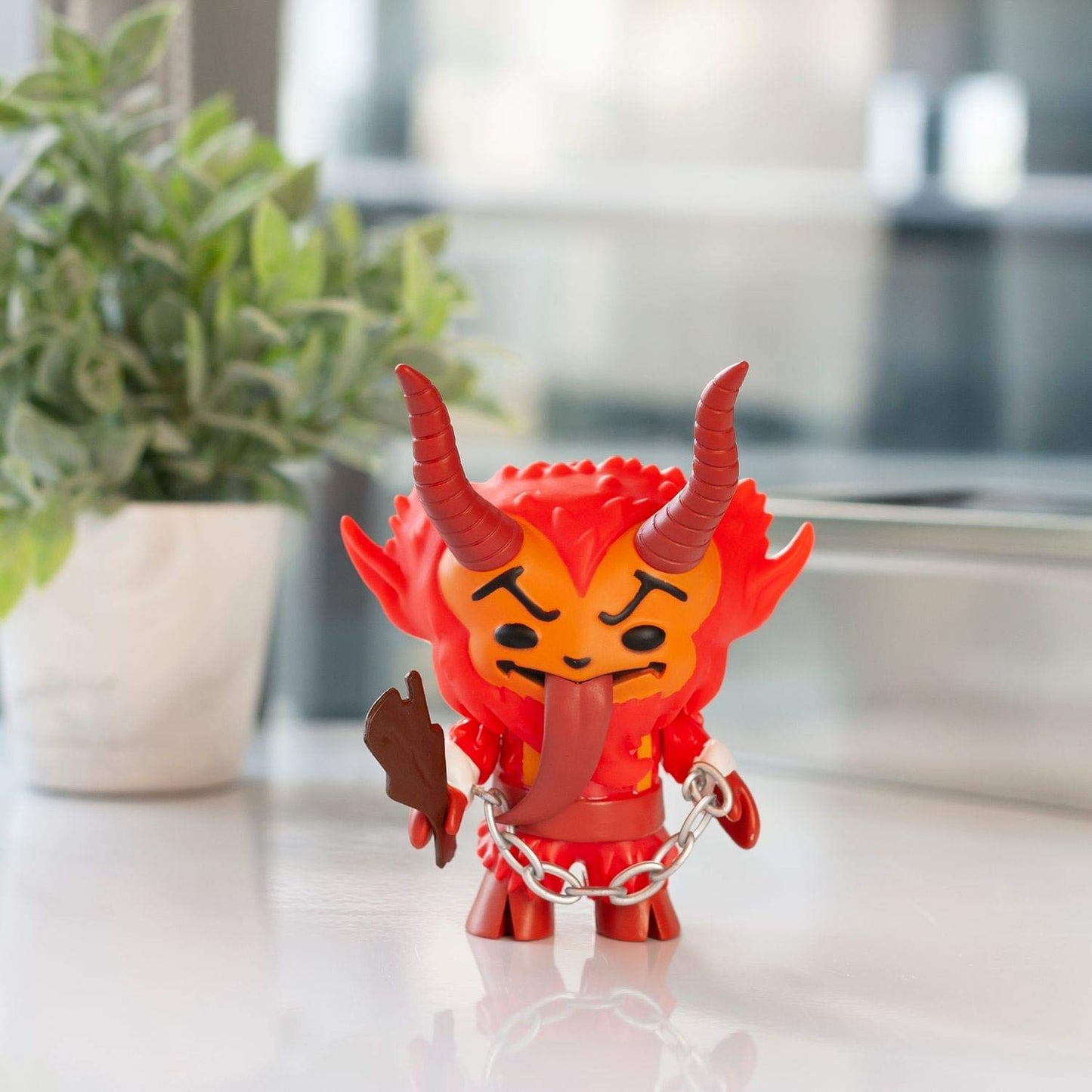 Christmas Krampus Vinyl Action Figure | 5 | Festive Red