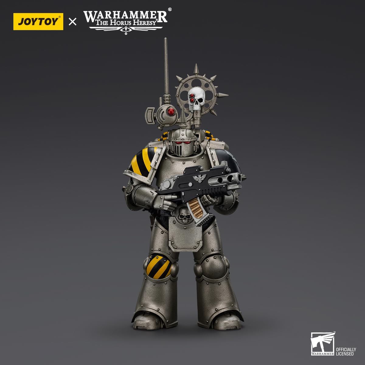 Beerise Joytoy 1/18 Action Figures - Warhammer The Horus Heresy Iron Warriors Mklil Tactical Legionary With Nuncio-Vox - 5,Highl