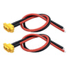 2Pcs Amass Xt60E-M Plug Male Battery Connector Mountable Pigtail Cable,Xt60 Panel Mount Connector With 30Cm Cable For Rc Lipo Ba
