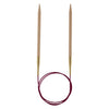 KNITPRO 80 cm x 10 mm Basix Fixed Circular Needles, Birch