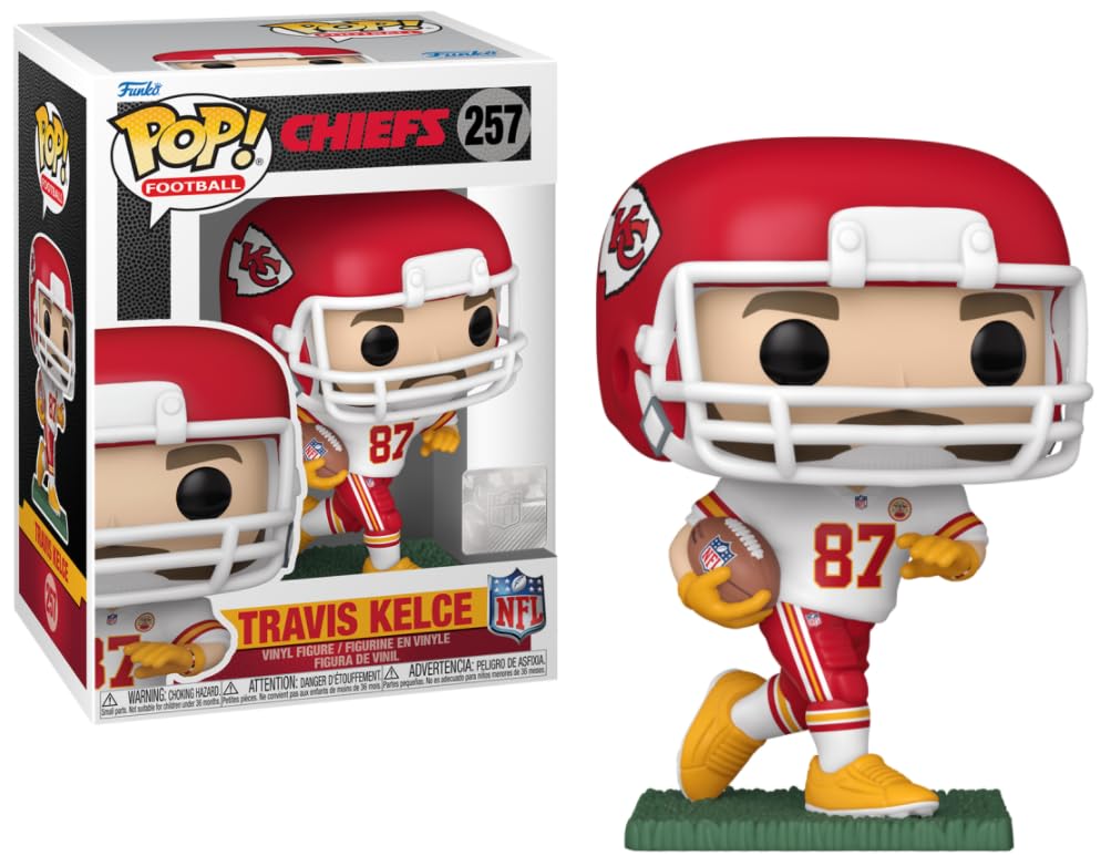 Funko Pop! NFL Chiefs #257 Travis Kelce Vinyl Figure - 3.75 Red and White Collectible