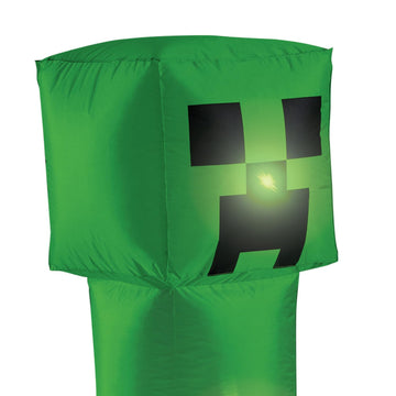 Minecraft Creeper Inflatable Lawn Decoration, Official Minecraft Party Decor, 4 Foot Inflating Creeper