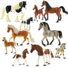 Zippytots Horse Figurine Set -10 PCS Realistic Horse Figure Toys for Toddlers -Educational Gift for Kids-Perfect Party Favors-Animal Figure Learnig Toys