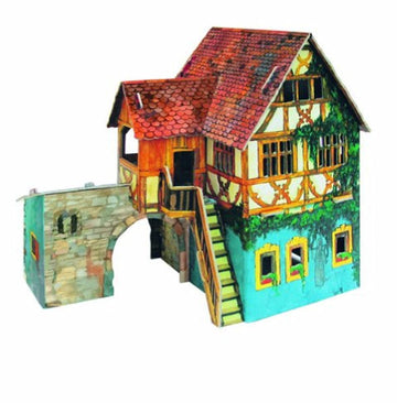 Clever Paper Sailor'S House With Figures