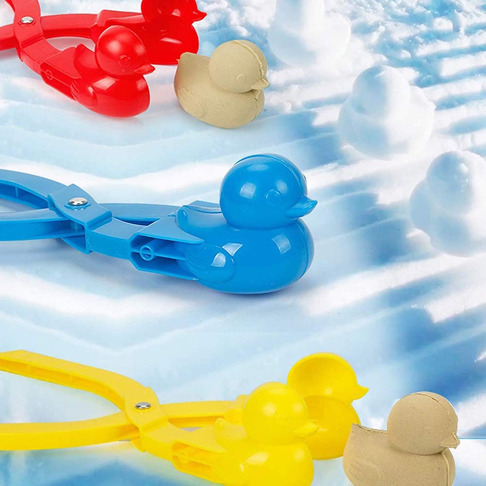 2 Pieces Snowball Maker,Large Winter Snowball Maker Clip, Duck and Snowball Shaped Snow Toys for Kids Outdoor Winter Play Snow T