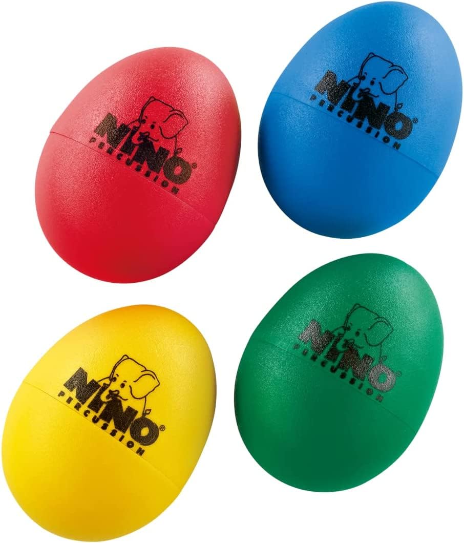 Meinl Nino Plastic Egg Shaker Assortment Of 4 Pieces