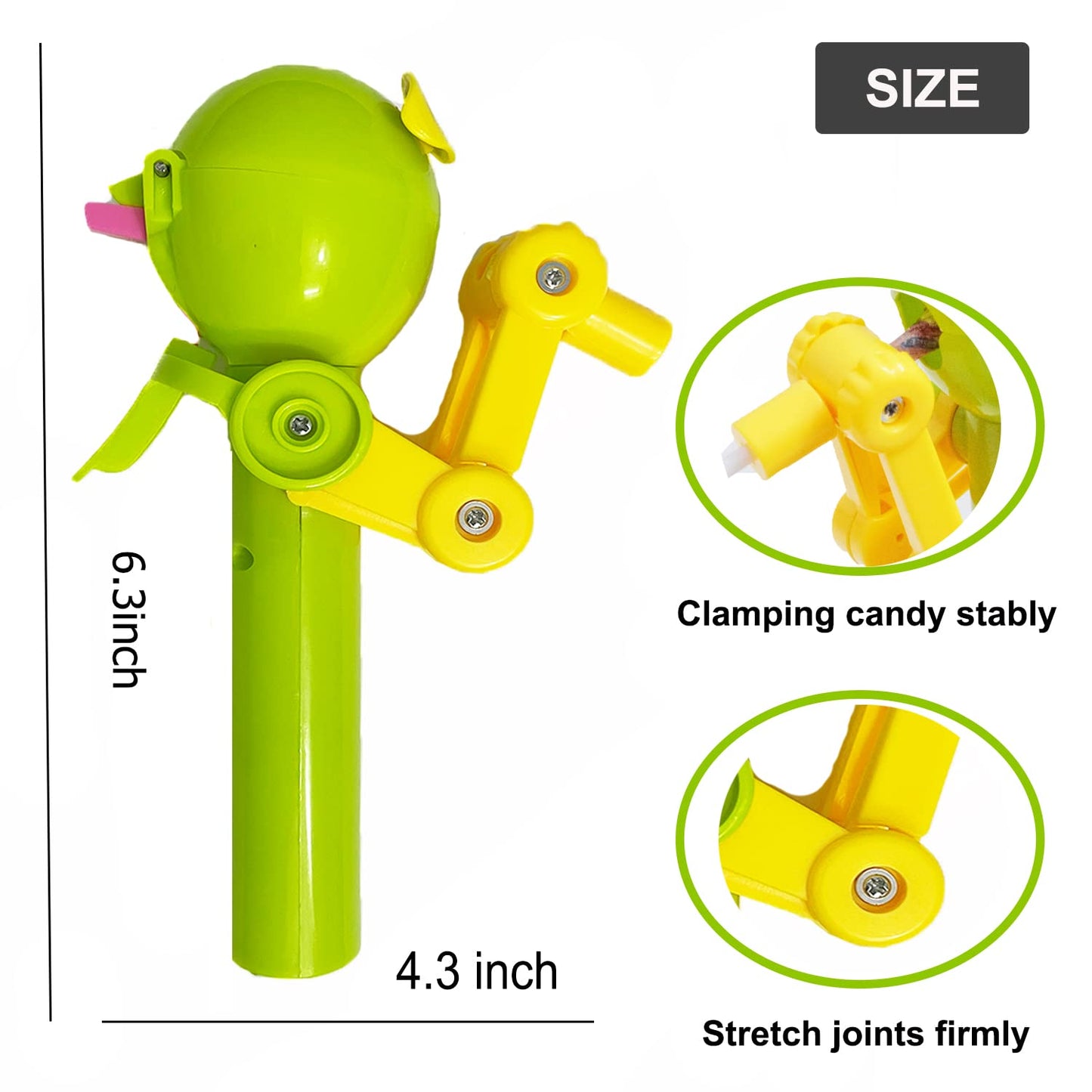 HDLNKAK 4Pcs Lollipop Case, Lollipop Robot Holder, Creative Lollipop Robot Toys Creative Design Eat Lollipop, Lollipop Holder Ro