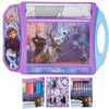 Innovative Designs Disney Frozen Roller Art Desk Set - Multi-Color, Medium Size, Includes Crayons, Markers, and Stickers for Kids