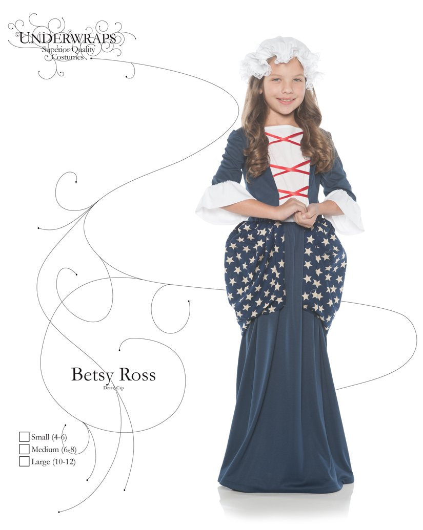 Betsy Ross Child Costume Medium