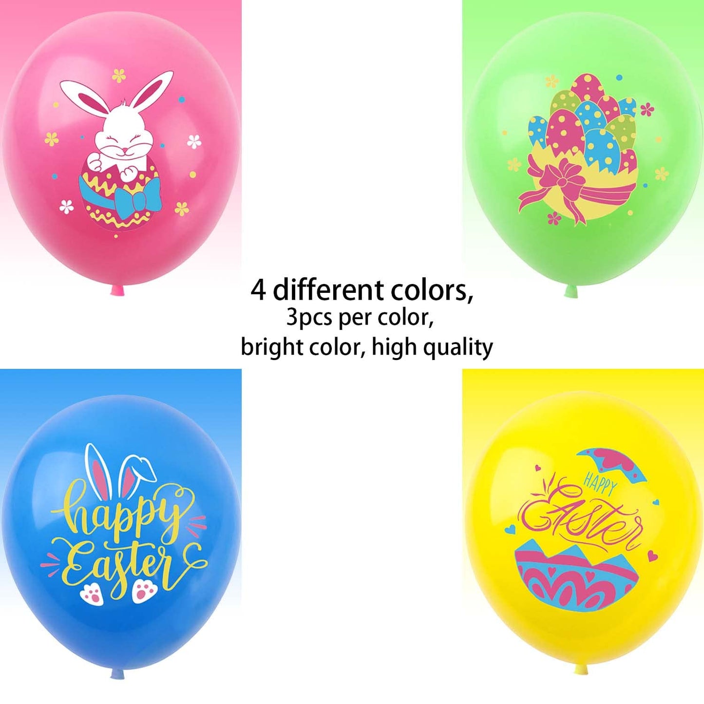 Hadckja Easter Party Latex Balloons Decorations 12 Inch Easter Balloons For Easter Themed Party Balloons For Party Supplies Arch