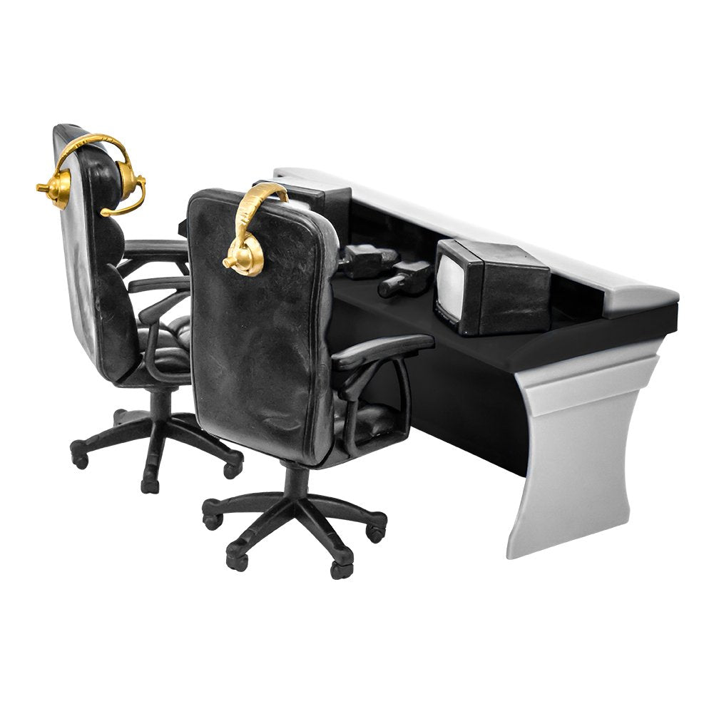 Ultimate Black Commentator Table Playset For Wrestling Action Figures