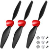 FLYCOLOR 3 Sets P51 Rc Plane Propeller with Propeller Savers and Adapters for VOLANTEXRC 761-5 Airplane and Tr-p51d