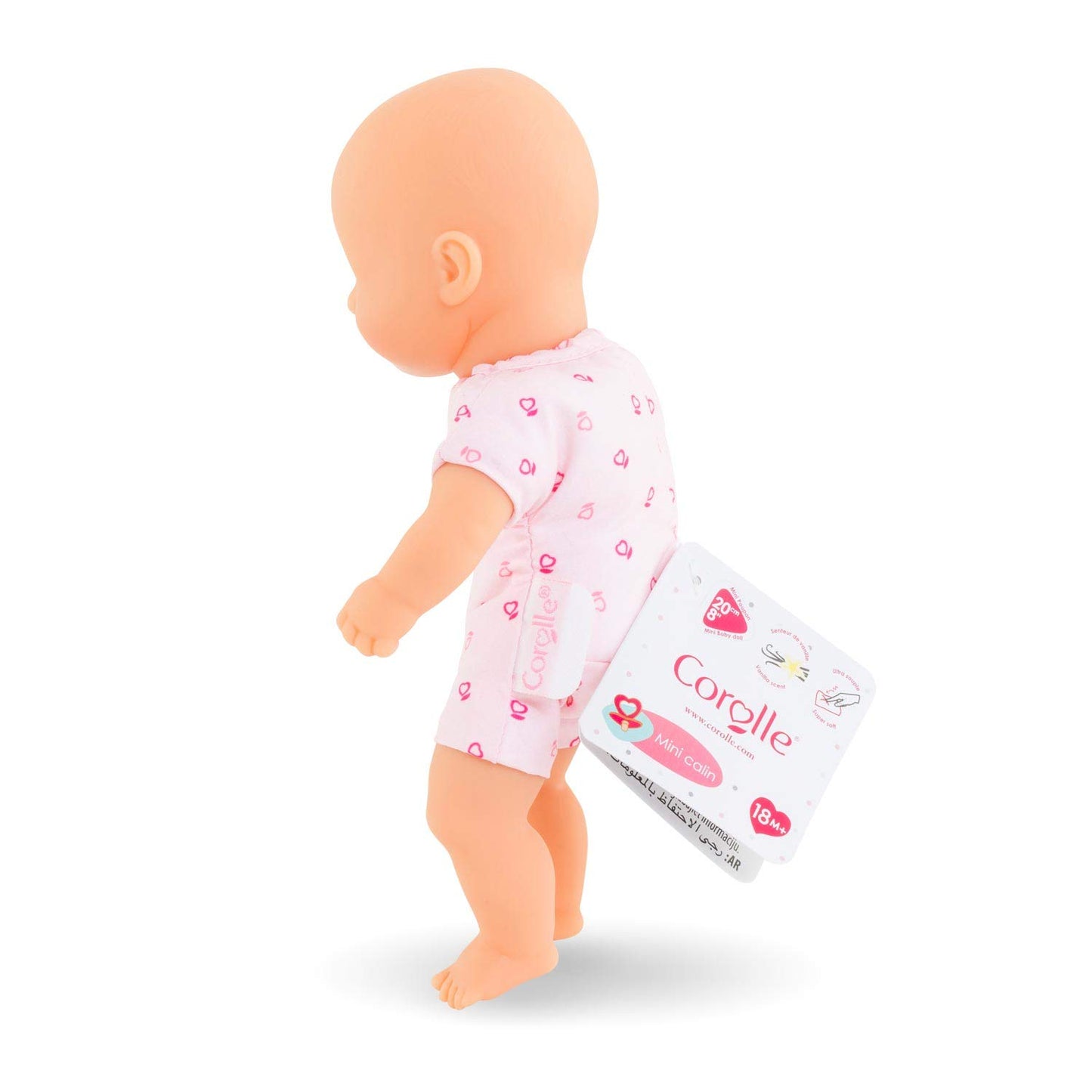 Corolle Mini Calin Soft Baby Doll - Pink - 8' Soft-Body Doll, Vanilla-Scented, For Kids Ages 18 Months And Up