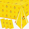 Lenyunge Chicken Birthday Tablecloth Decoration,3Pcs Yellow Chicken Farm Birthday Table Covers Supplies For Chick Theme Birthday