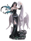 Stealstreet Ss-G-91467 Black Fairy With White Dragon Collectible Figurine Decoration Statue