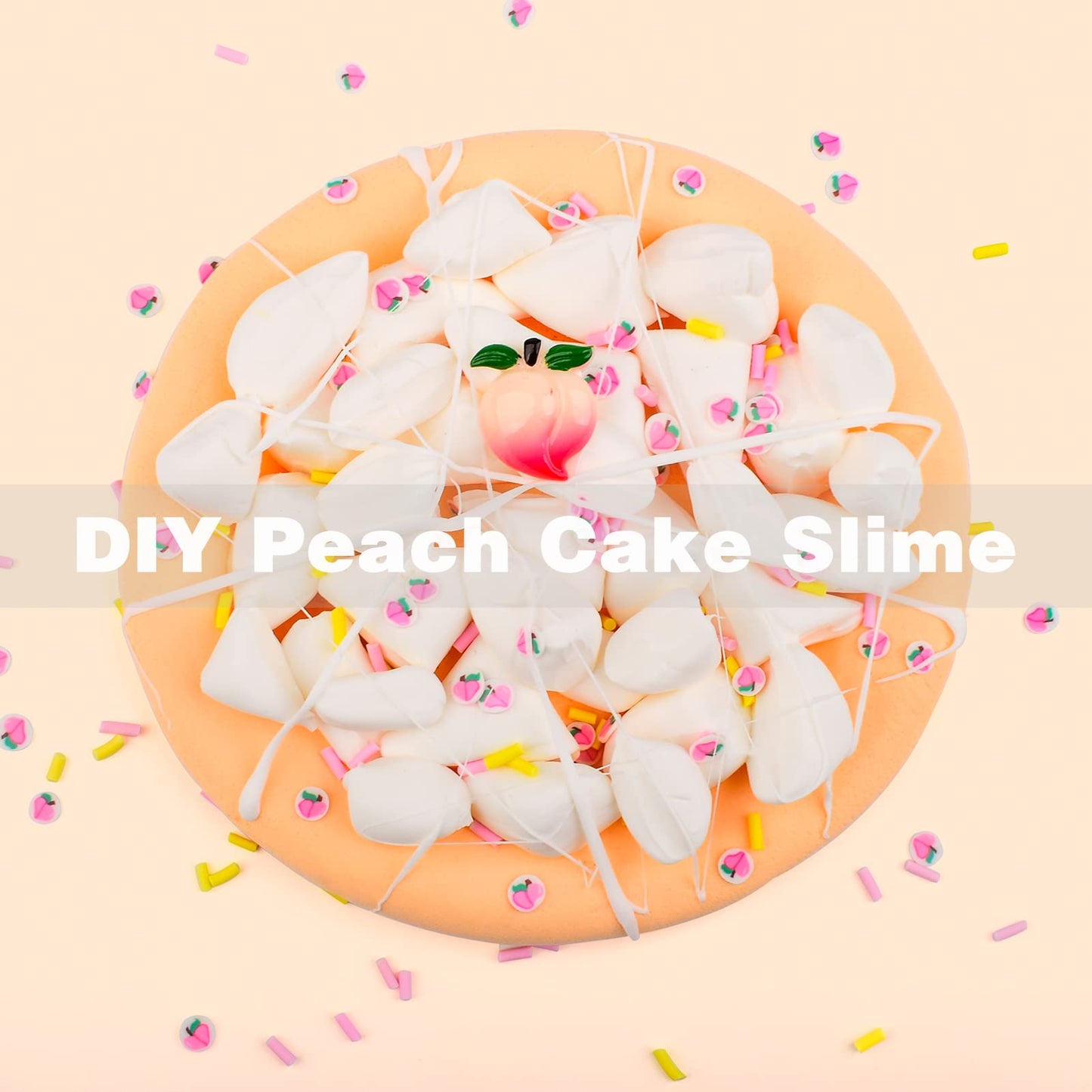 Cioaiwae Peachybbies Cake Butter Slime Kit, Party Favors Slime For Girls Boys, Soft & Non-Sticky, Slime Putty Toys For Kids(7Oz