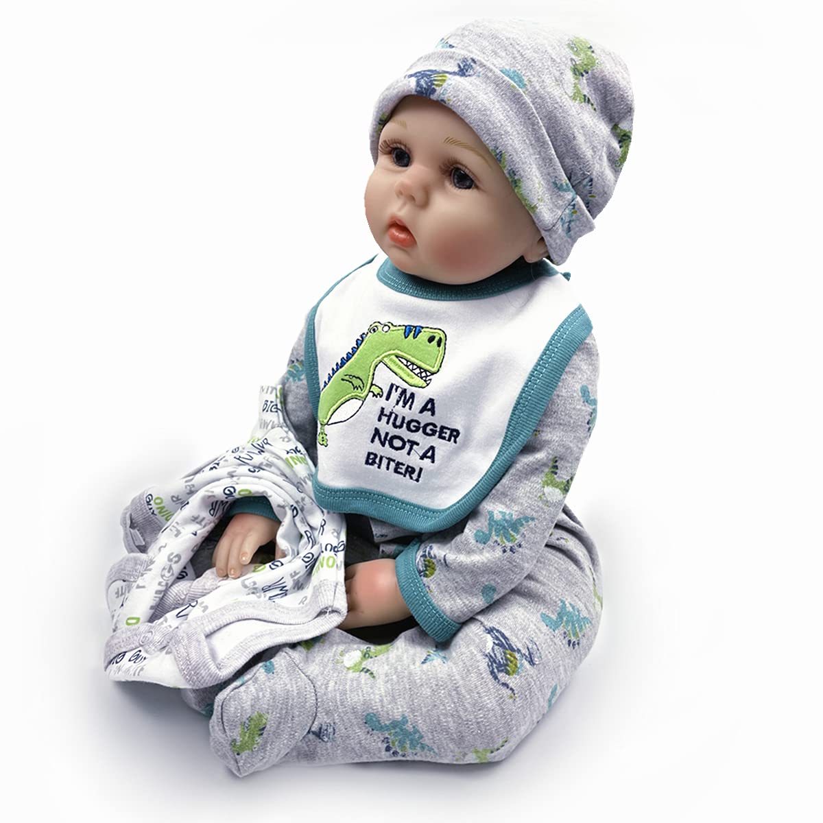 Reborn Baby Doll Clothes Boy 22 Inch Accesories Outfits 5 Piece Set For 20-22 Inch Reborns Doll Newborn Baby Boy Doll Clothing