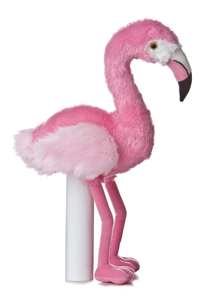 Aurora Adorable Flopsie Flo Flamingo Stuffed Animal - Playful Ease - Timeless Companions - Pink 12 Inches