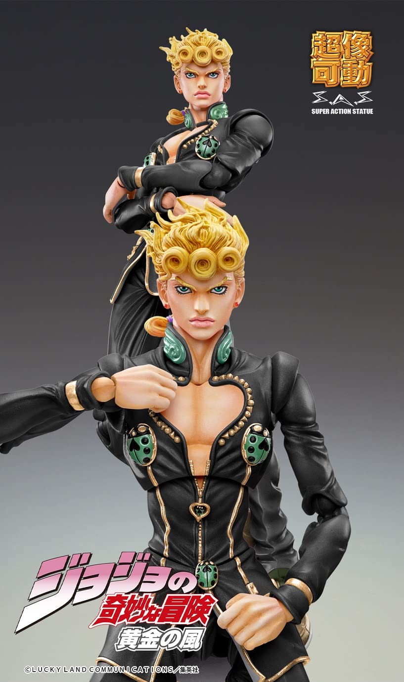 Medicos Entertainment Jojo'S Bizarre Adventure Part5 Figurine Super Action Chozokado (Giorno Giovanna Ver. Black) 15 Cm