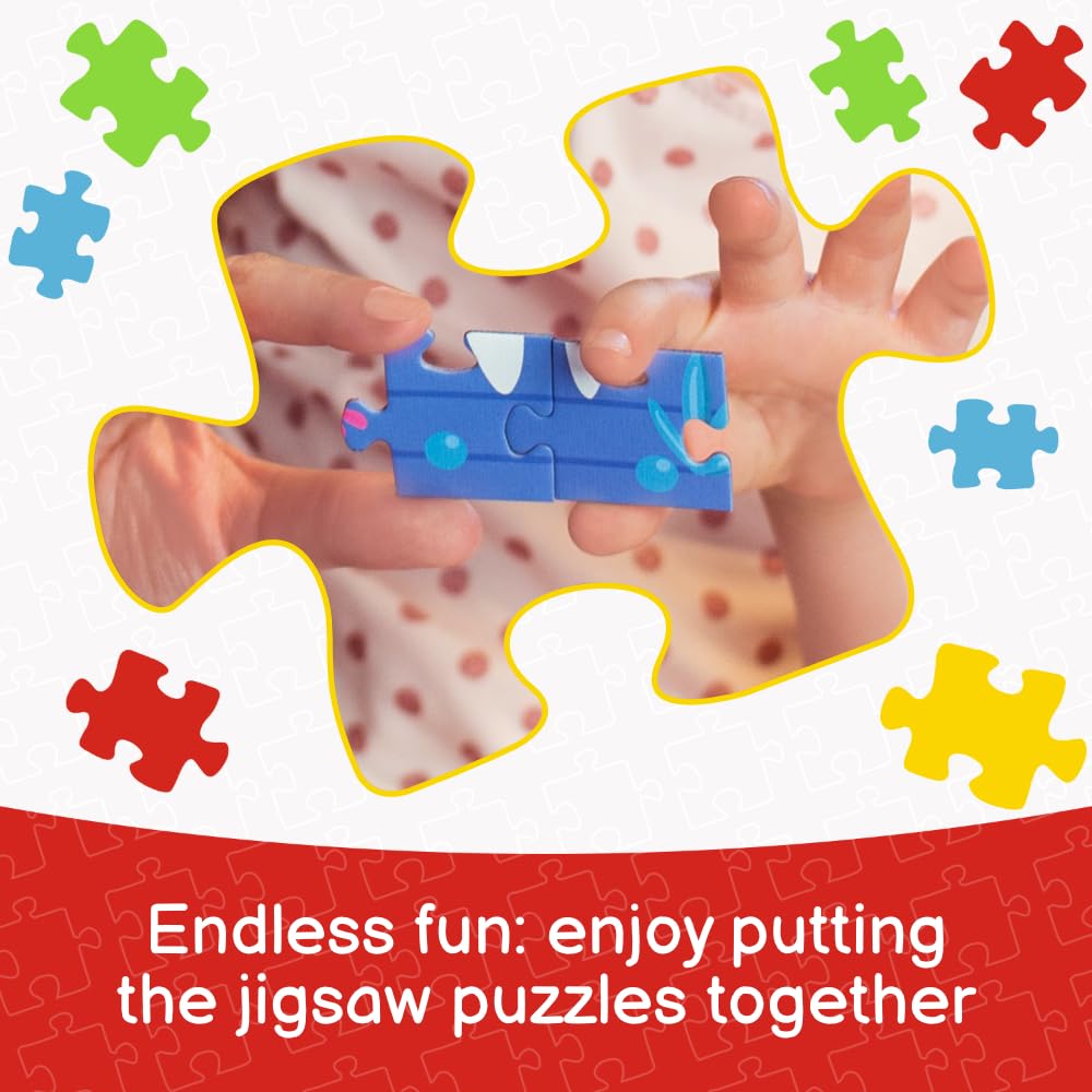Trefl Dinosaur Migration 60 Piece Jigsaw Puzzle Red Print, Diy Puzzle, Creative Fun, Classic Puzzle For Adults And Children From 4 Years Old