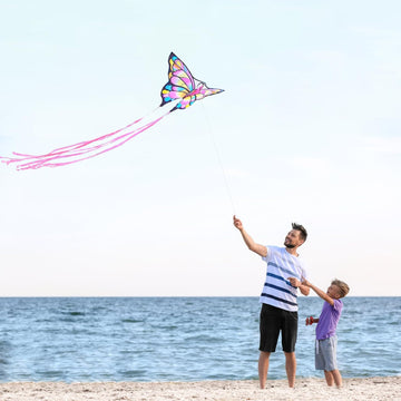 Simxkai 2 Pack Kites - Butterfly Kites For Kids & Adults, Easy To Fly For Beginners