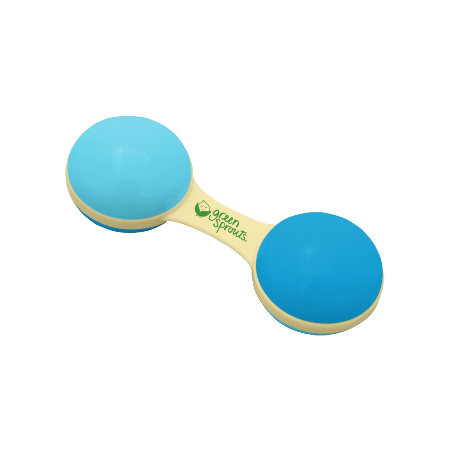 Green Sprouts Sprout Ware Plant Plastic Dumbbell Rattle Made From Plants, Encourages Whole Learning The Healthy & Natural Way, A