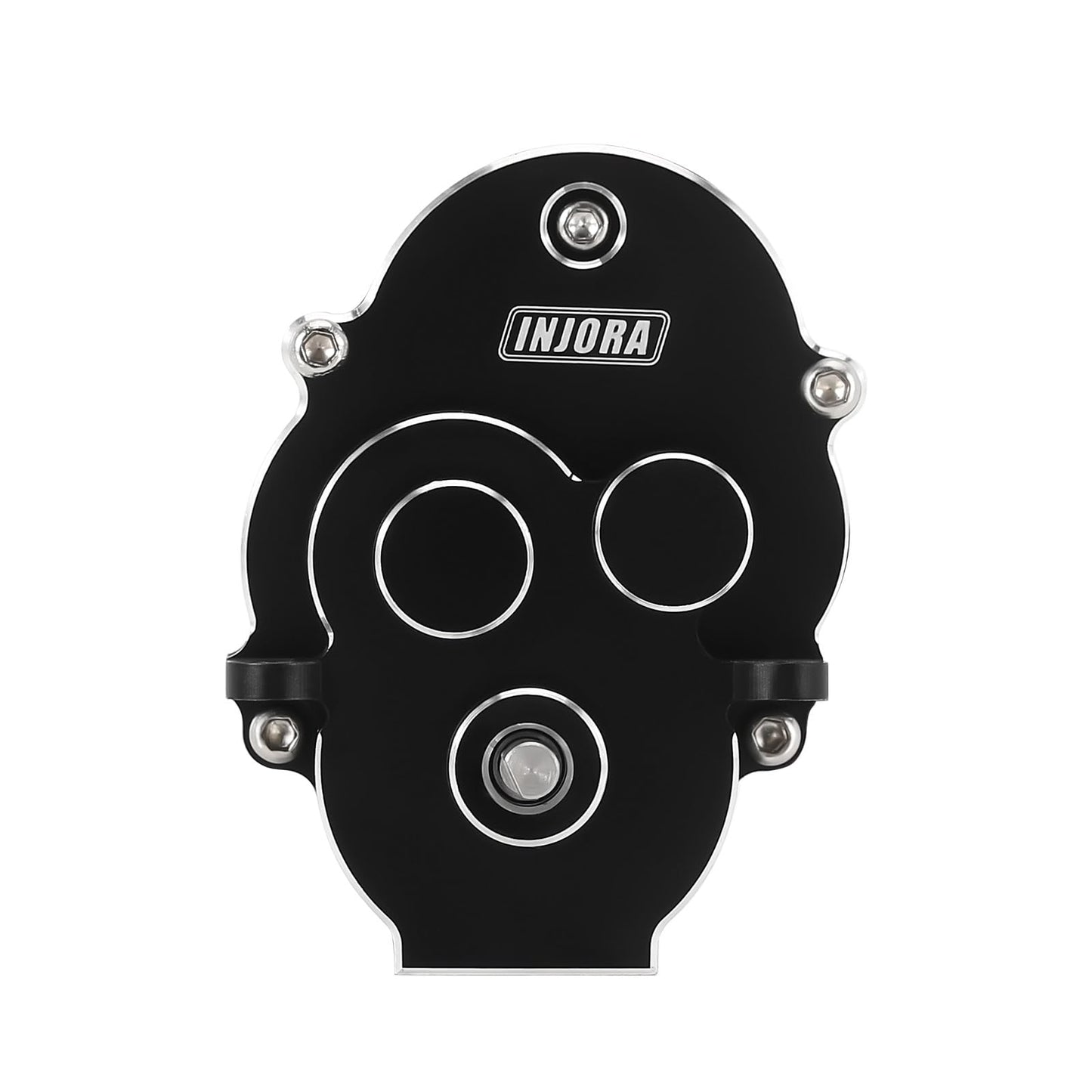 INJORA CNC Aluminum Complete Transmission with 370 Brushed Motor 45T for 1/18 RC Crawler TRX4M Upgrade