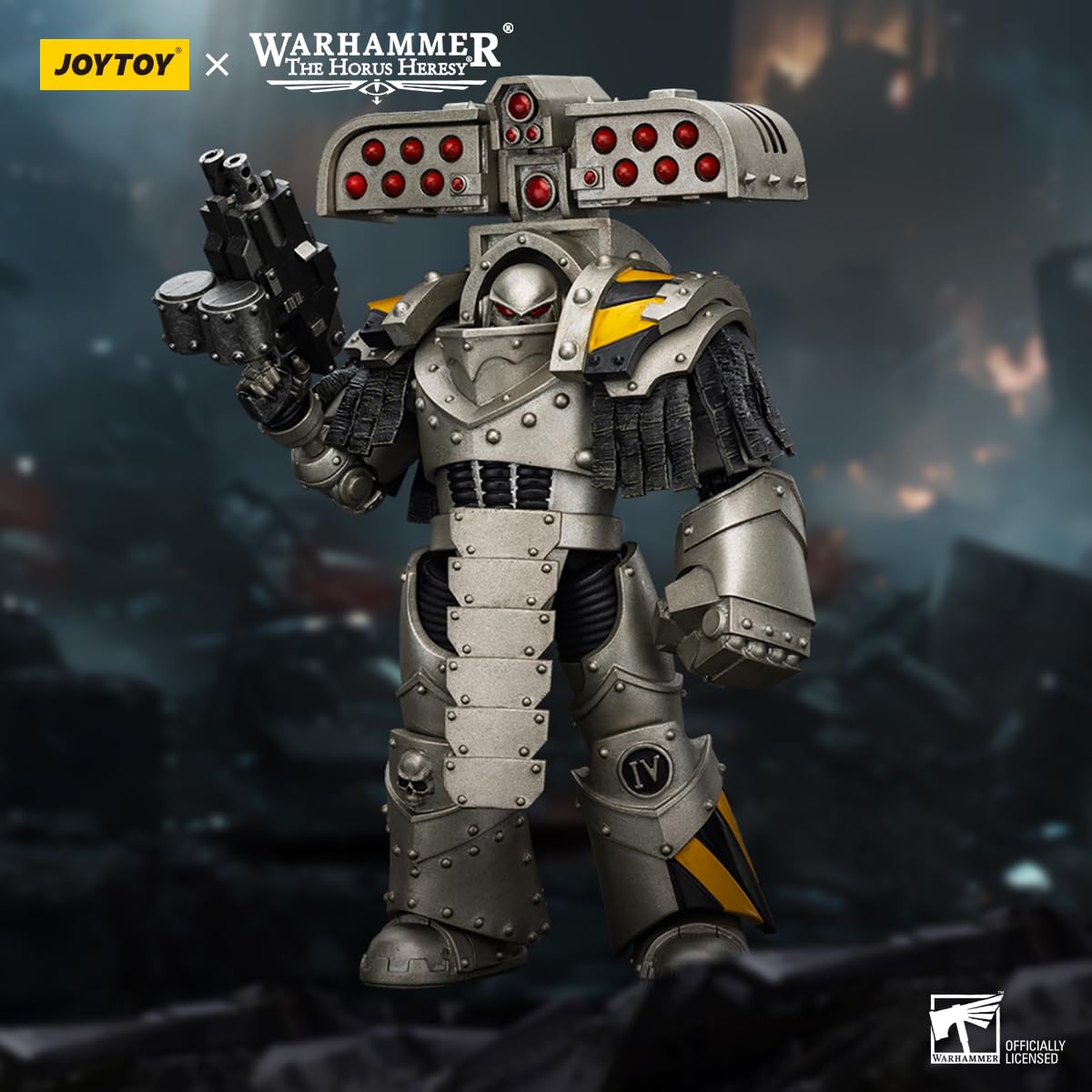 Beerise Joytoy 1/18 Action Figures - Warhammer The Horus Heresy Iron Warriors Tyrant Siege Master Terminator With Rocket Launche