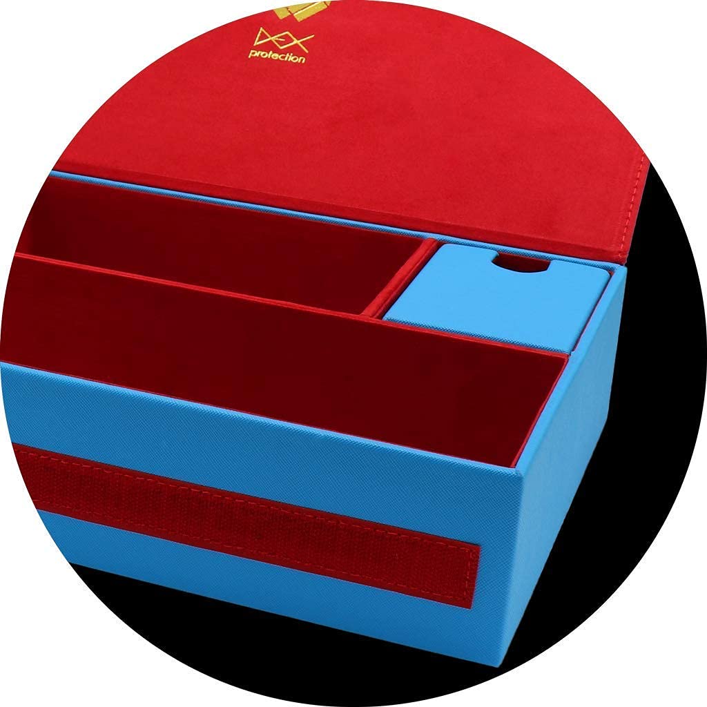 Dex Protection Supreme Game Chest | Grey Deck Storage Box for 1000+ Cards | Removable Compartments | Model DEXSGC002