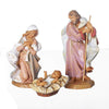 Fontanini By Roman, The Holy Family 3-Piece Set, 7.5' Collection, Nativity Figures, Made In Italy