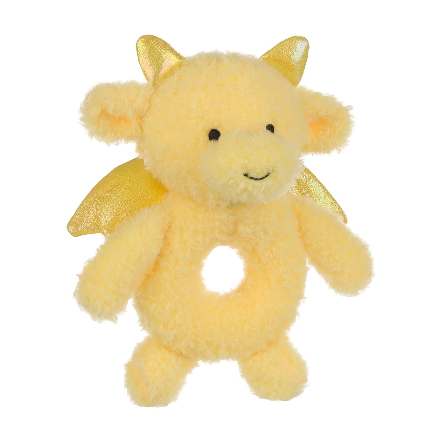 Apricot Lamb Dragon Rattle Soft Baby Rattle For Boys And Girls, Plush Stuffed Animal Rattle Toy Lovey For The Newborn, 0-3 Month