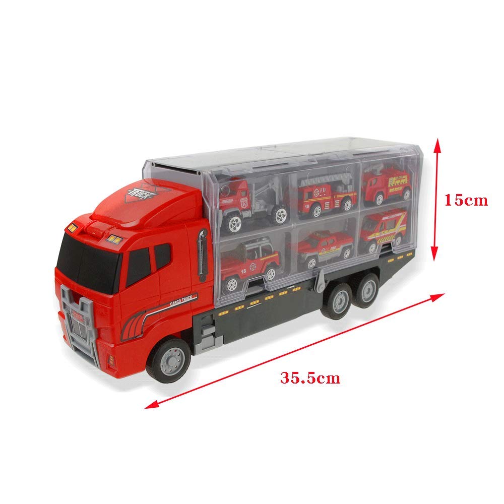 Jenilily Fire Engine Trucks Toys For Boys Rescue Vehicle Car Set Children Kids Mini Firetrucks Ambulance Toys For Boys 3 4 5 Years Old
